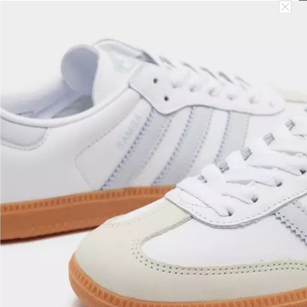 Adidas OG Samba Cloud White / Halo Blue / Off white Women’s Sneakers size 6.5 - Picture 8 of 16